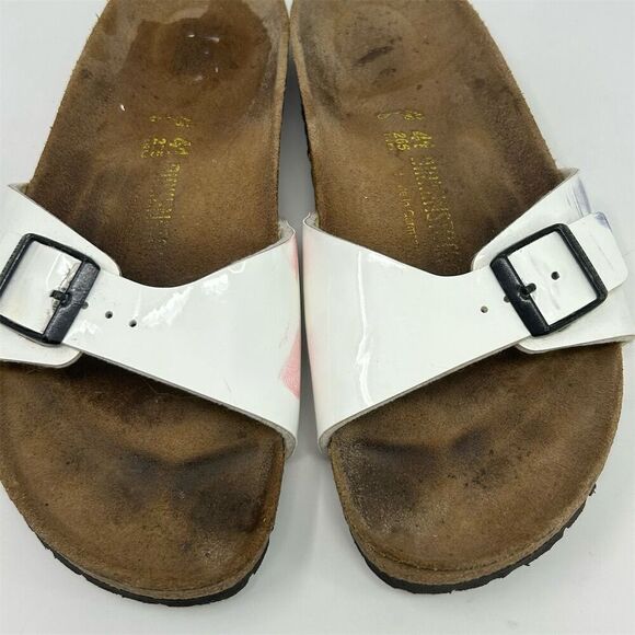 Birkenstock Madrid Small Buckle Sandals White Unisex Size 41 (US 10) Casual - Picture 8 of 15